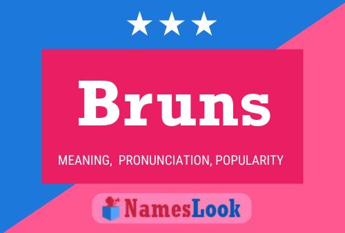 Bruns Name Poster