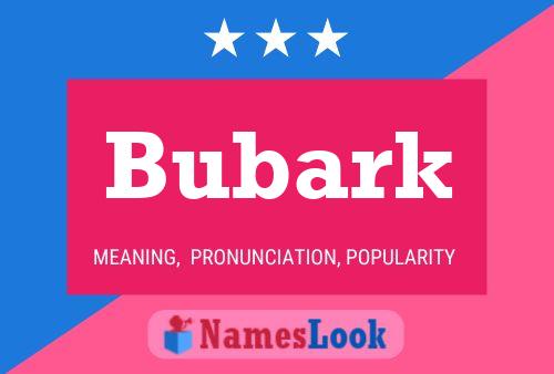 Bubark Name Poster