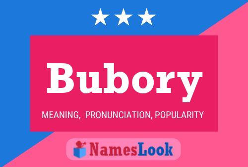 Bubory Name Poster