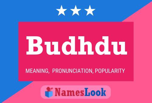 Budhdu Name Poster