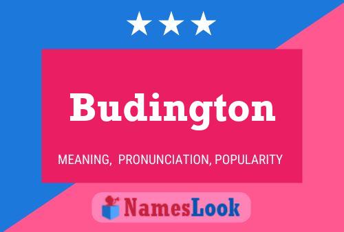 Budington Name Poster