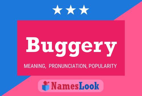 Buggery Name Poster