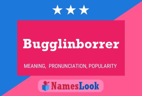 Bugglinborrer Name Poster