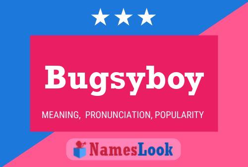 Bugsyboy Name Poster