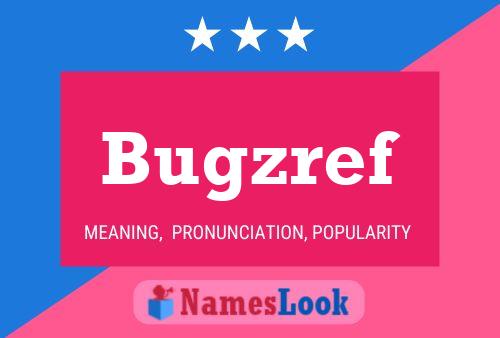 Bugzref Name Poster