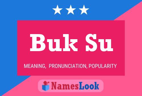 Buk Su Name Poster