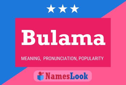 Bulama Name Poster