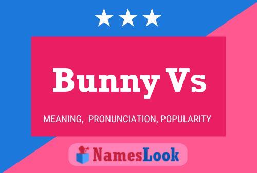 Bunny Vs Name Poster