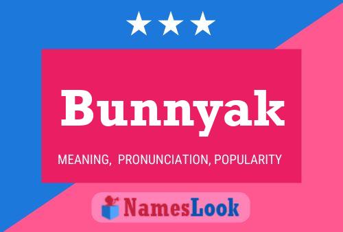 Bunnyak Name Poster