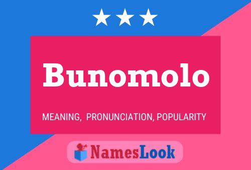 Bunomolo Name Poster