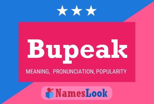 Bupeak Name Poster