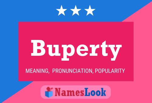 Buperty Name Poster