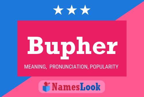 Bupher Name Poster