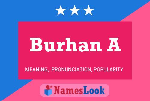 Burhan A Name Poster