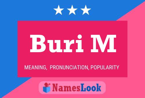 Buri M Name Poster