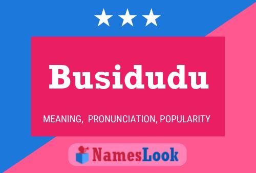 Busidudu Name Poster