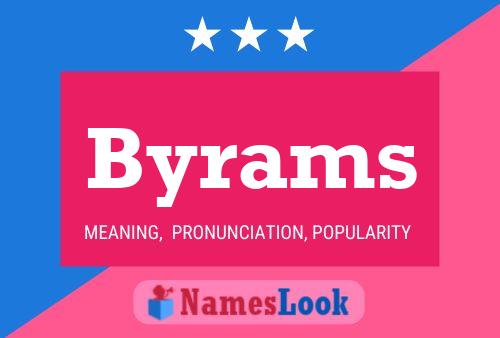 Byrams Name Poster