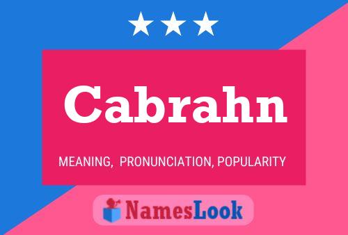 Cabrahn Name Poster