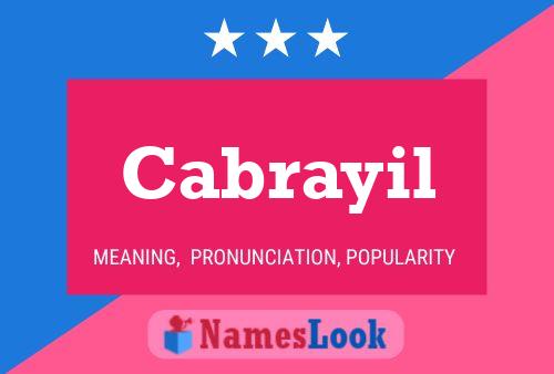 Cabrayil Name Poster