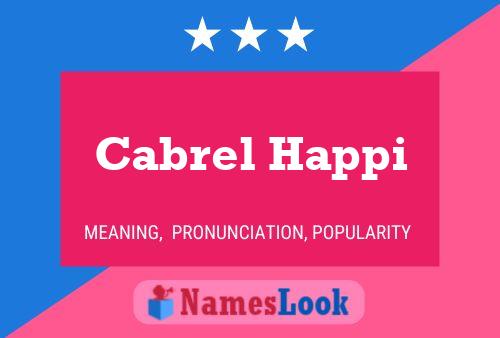 Cabrel Happi Name Poster