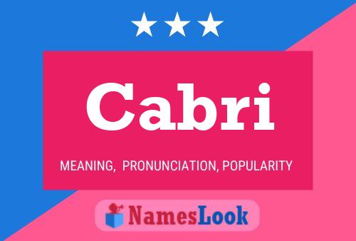 Cabri Name Poster