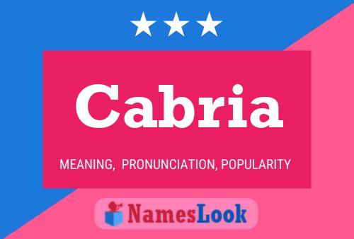 Cabria Name Poster