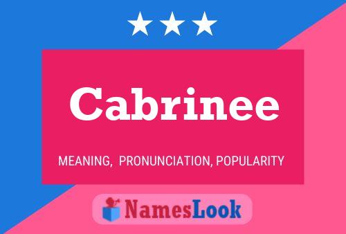 Cabrinee Name Poster