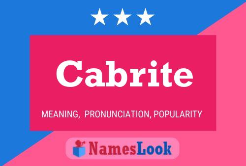 Cabrite Name Poster