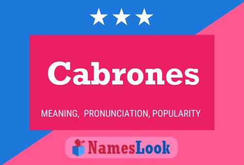 Cabrones Name Poster