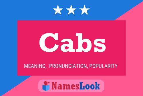 Cabs Name Poster