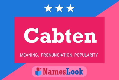 Cabten Name Poster