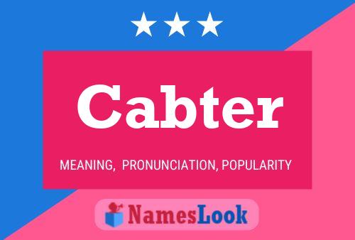 Cabter Name Poster