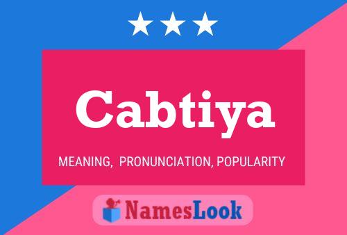 Cabtiya Name Poster