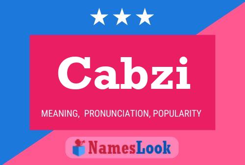 Cabzi Name Poster