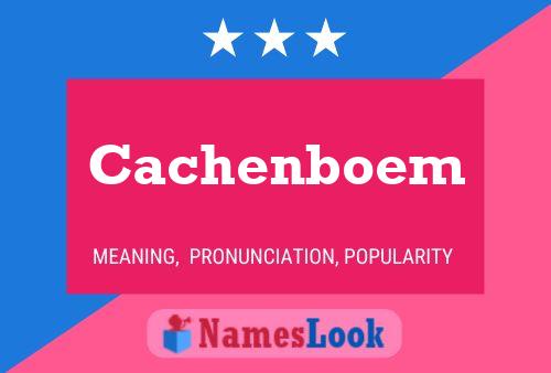 Cachenboem Name Poster