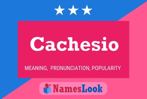 Cachesio Name Poster