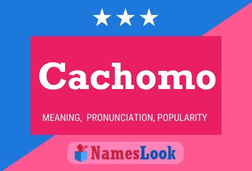 Cachomo Name Poster