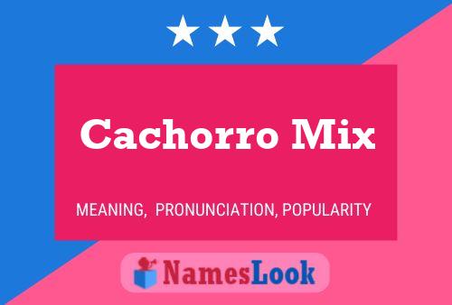 Cachorro Mix Name Poster