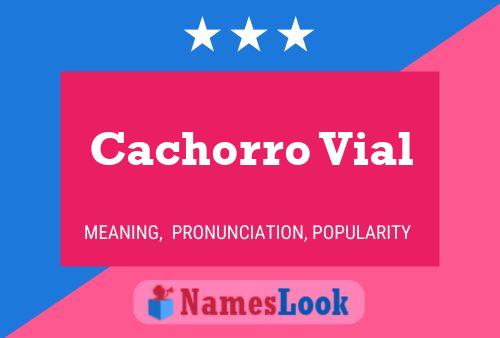 Cachorro Vial Name Poster