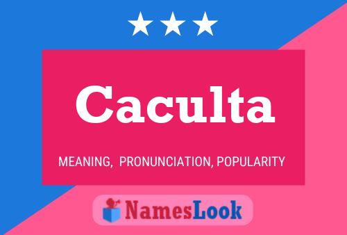 Caculta Name Poster