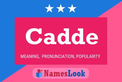 Cadde Name Poster