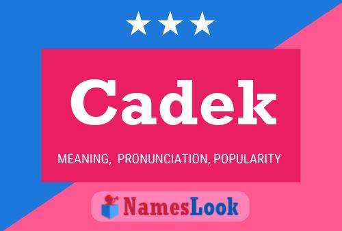 Cadek Name Poster