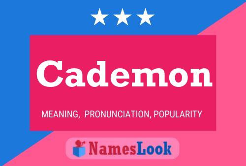 Cademon Name Poster