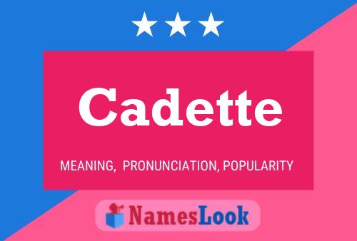 Cadette Name Poster