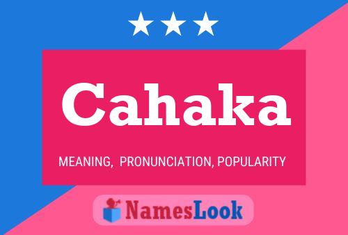 Cahaka Name Poster