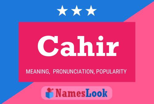 Cahir Name Poster