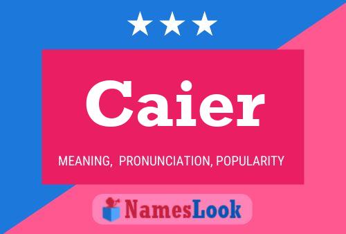 Caier Name Poster