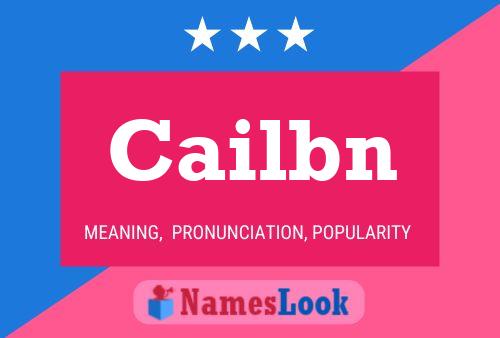 Cailbn Name Poster