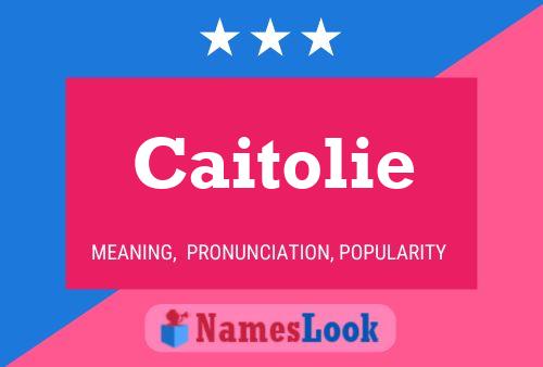 Caitolie Name Poster