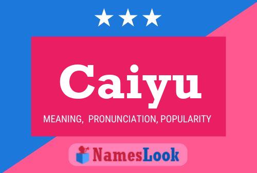 Caiyu Name Poster